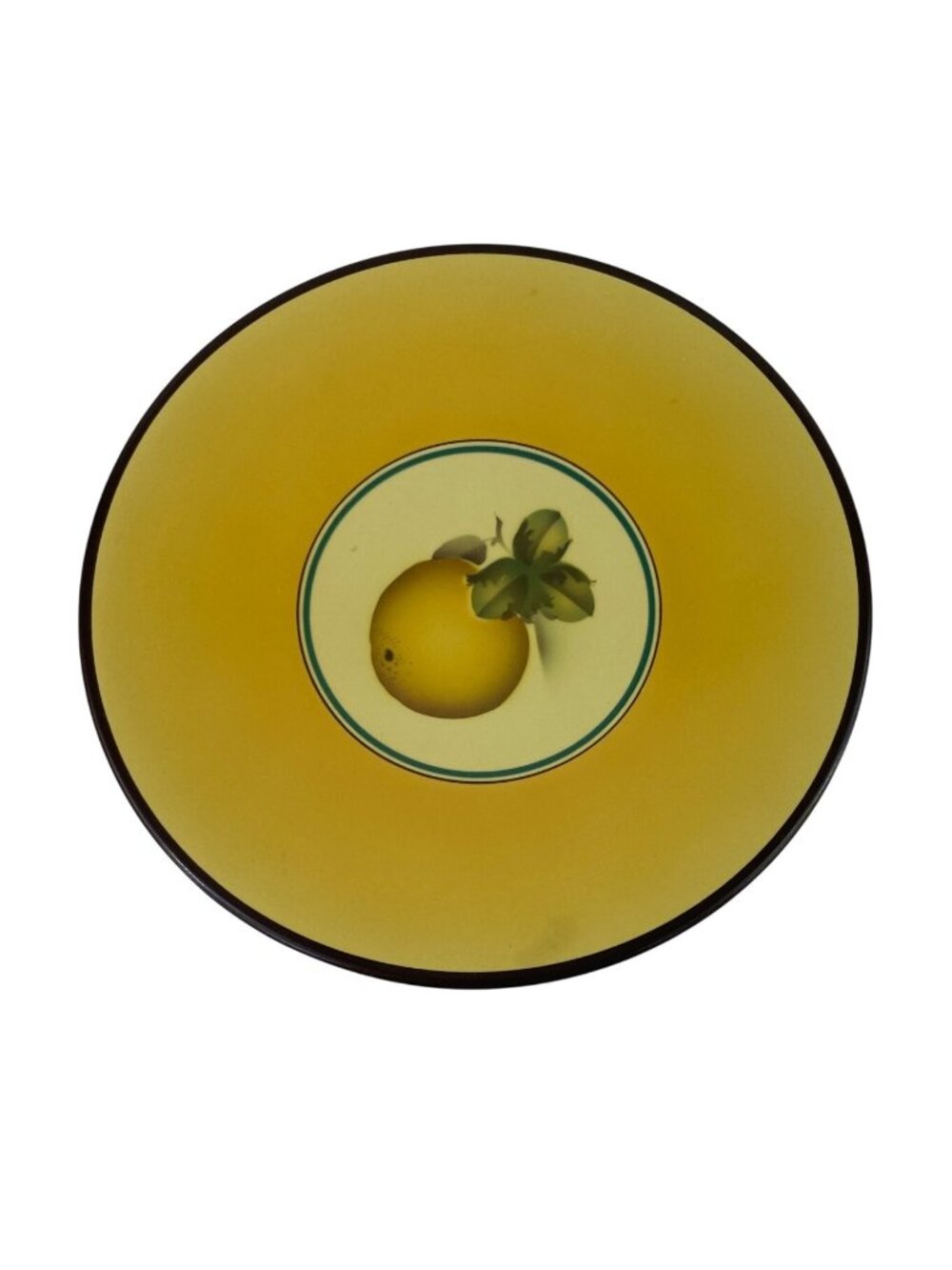 Royal Copenhagen Fruit Bellona Faience 8" Yellow Salad Plate Denmark MCM
